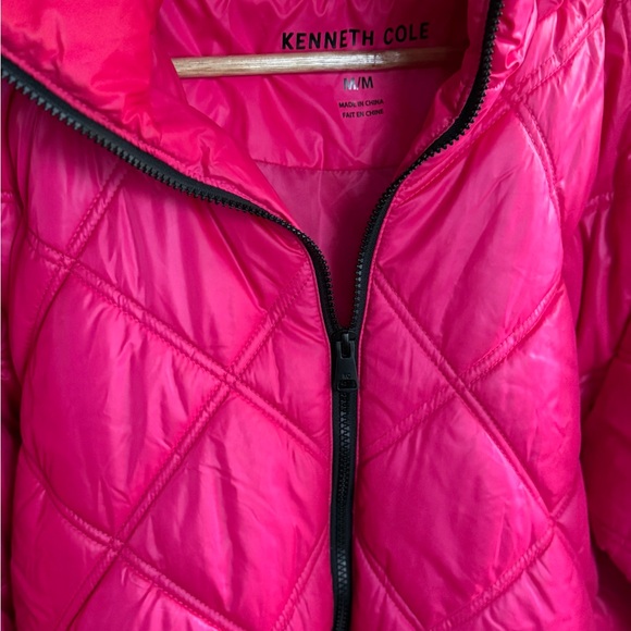 Kenneth Cole Fuchsia Puffer Jacket - Picture 6 of 8